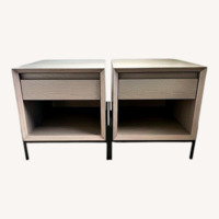 Natural Wood Nightstand