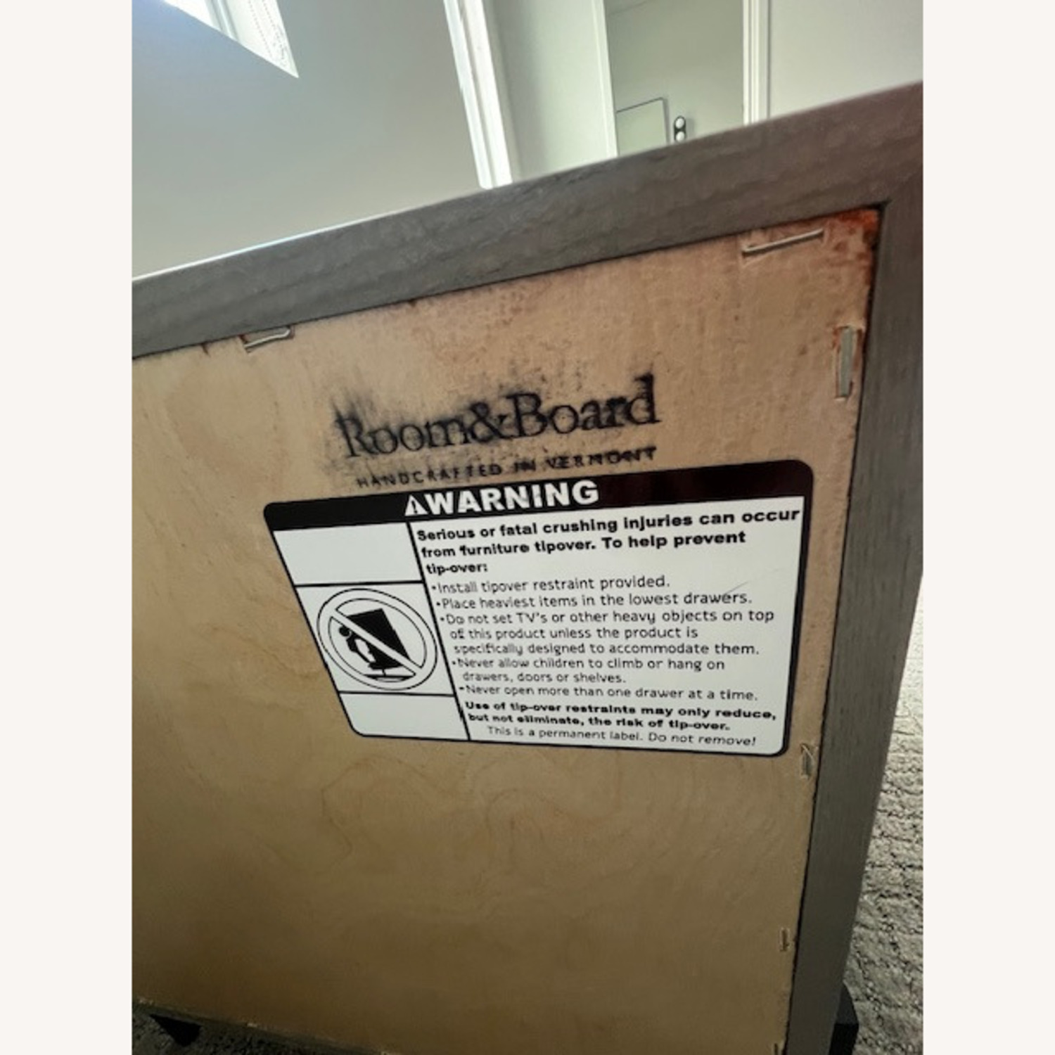 Natural Wood Nightstand - image-4