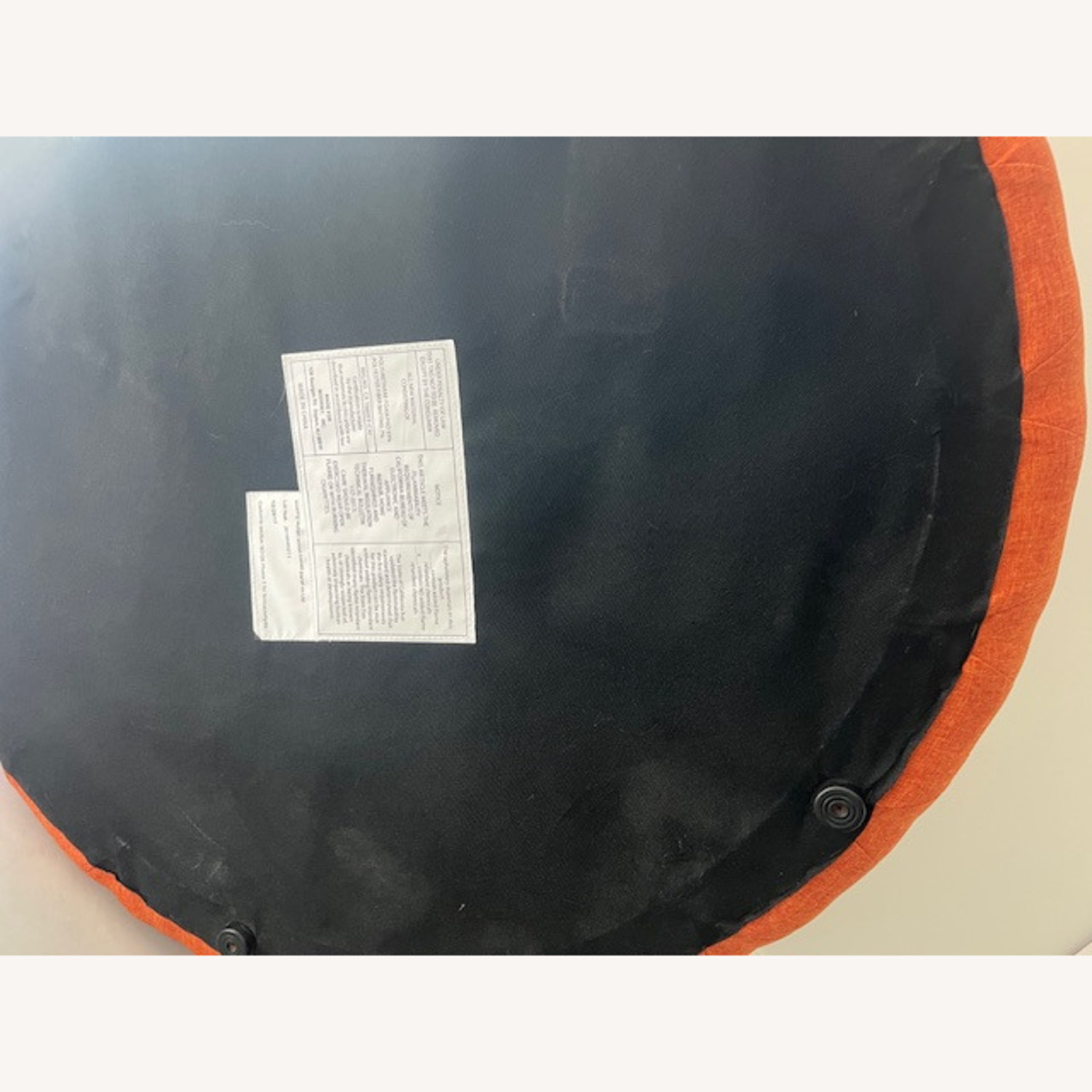 Modway Orange Linen Ottoman - image-3