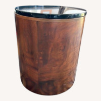 Lawson Fenning Dark Brown Marble Side Table