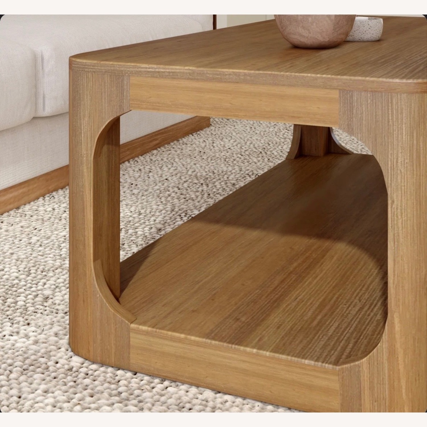 Natural Wood Coffee Table - image-2