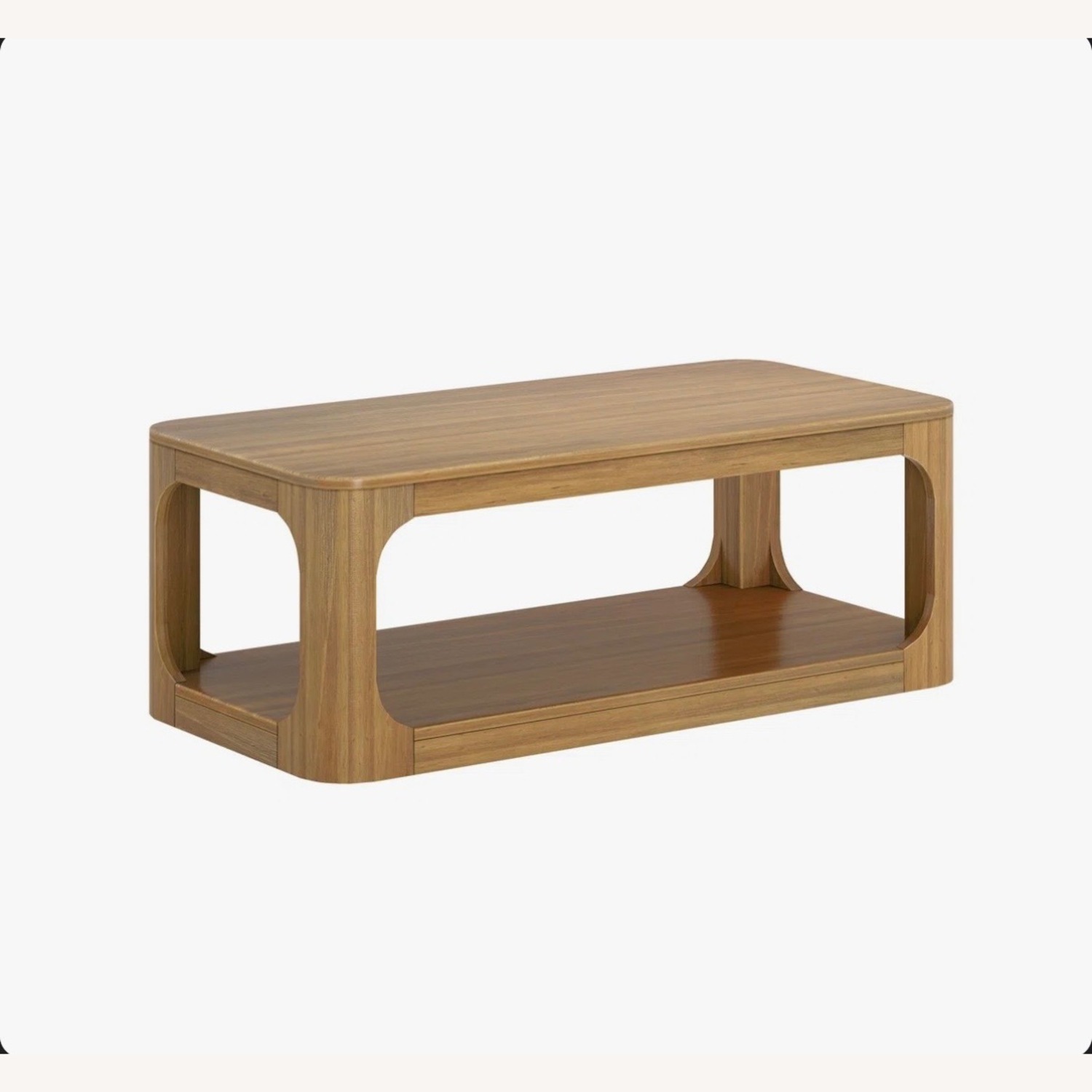 Natural Wood Coffee Table - image-1