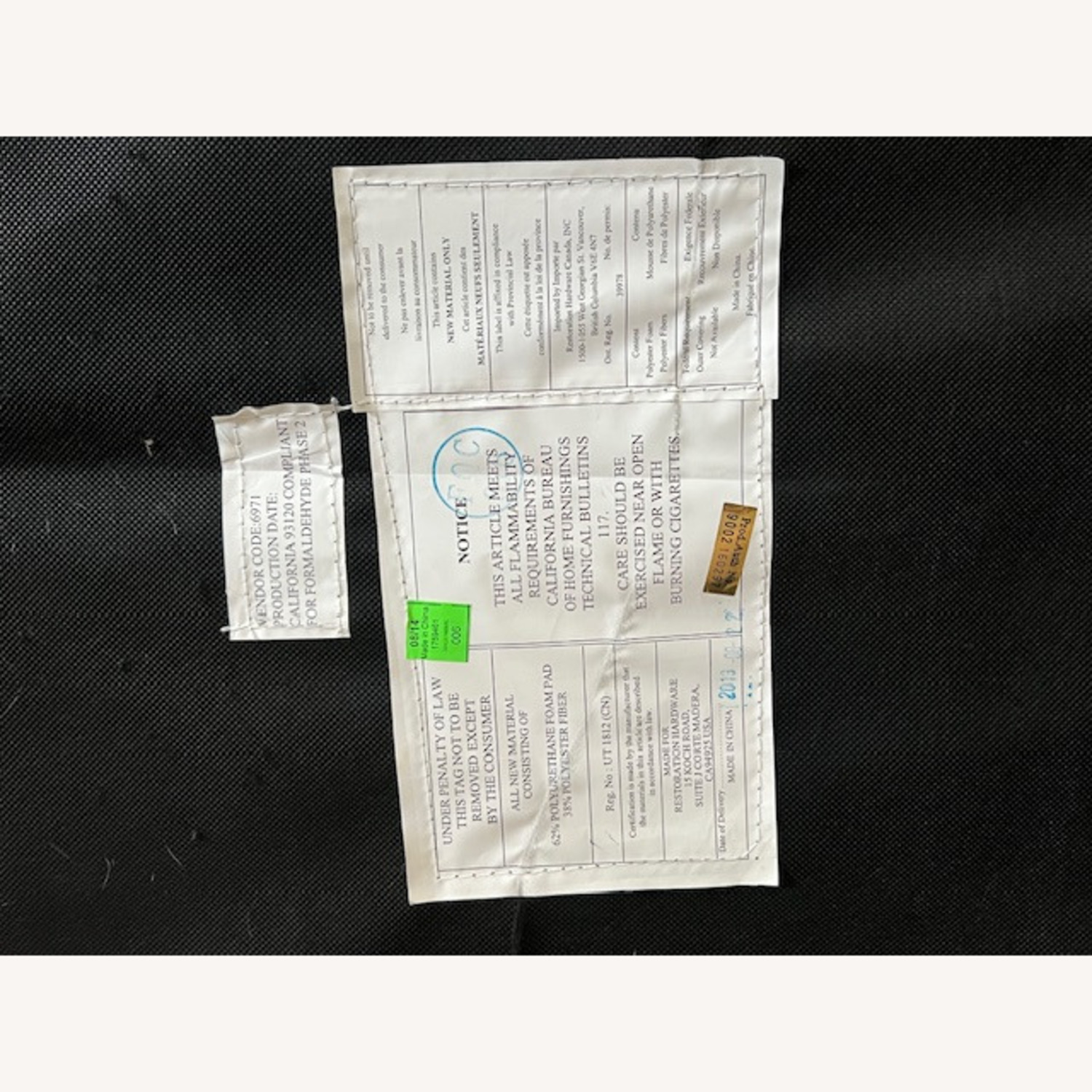 Restoration Hardware Dark Brown Leather Armchair - image-3