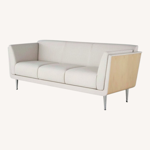 Used Herman Miller Light Gray Leather 3+ Seater Sofa for sale on AptDeco