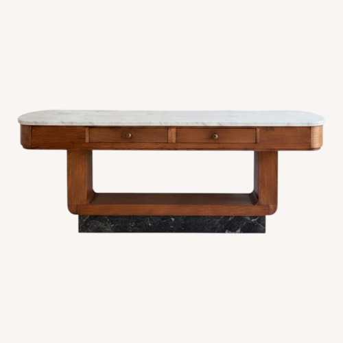 Used Vintage/Antique Light Brown Marble Sideboard for sale on AptDeco