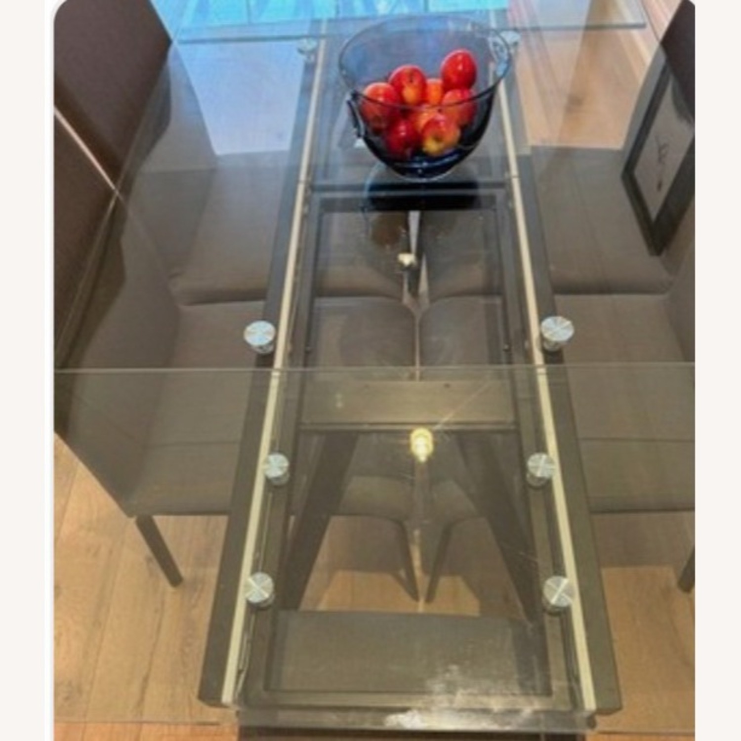 Aida Glass Extendable Table and Chairs - image-3