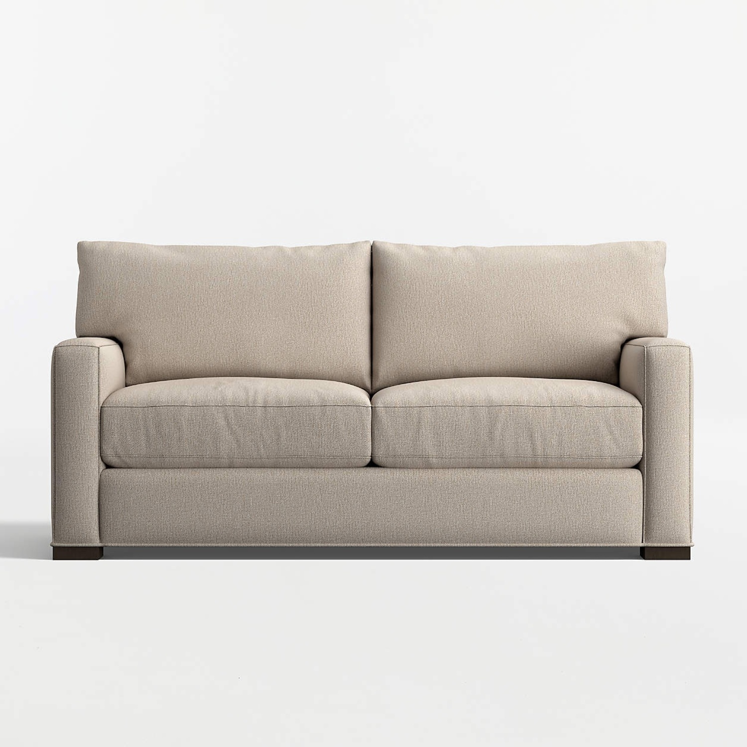 Crate & Barrel Axis II Light Gray Fabric 2 Seater Sofa - image-4