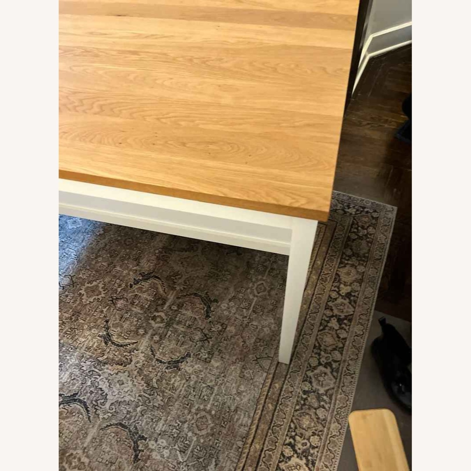 IKEA White Wood Kitchen Island - image-6