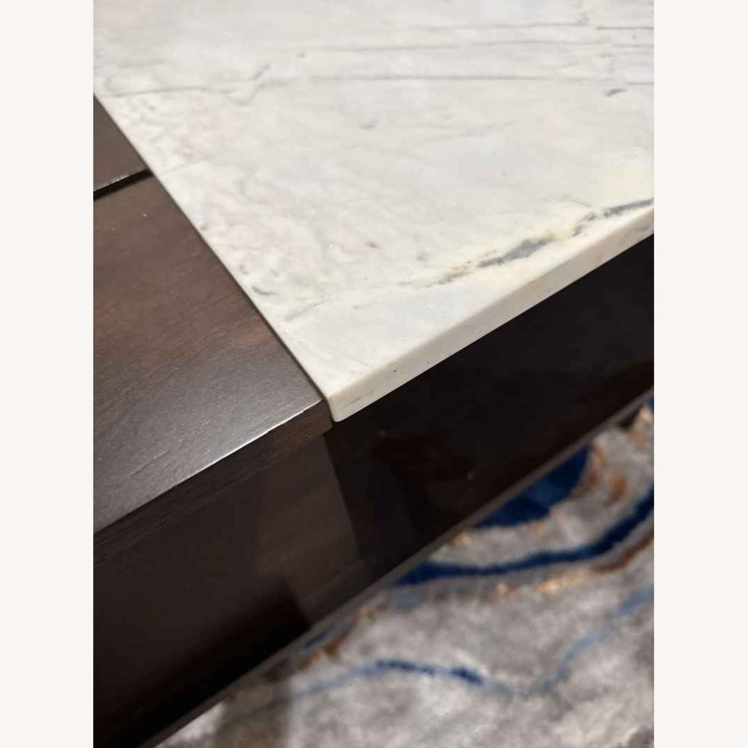 West Elm Dark Brown Wood Coffee Table - image-7