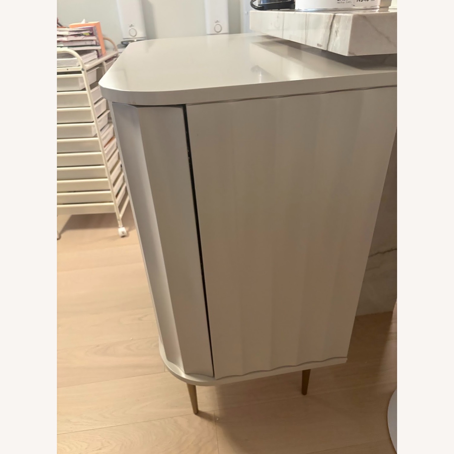 West Elm Natural Wood Bar Cabinet - image-3