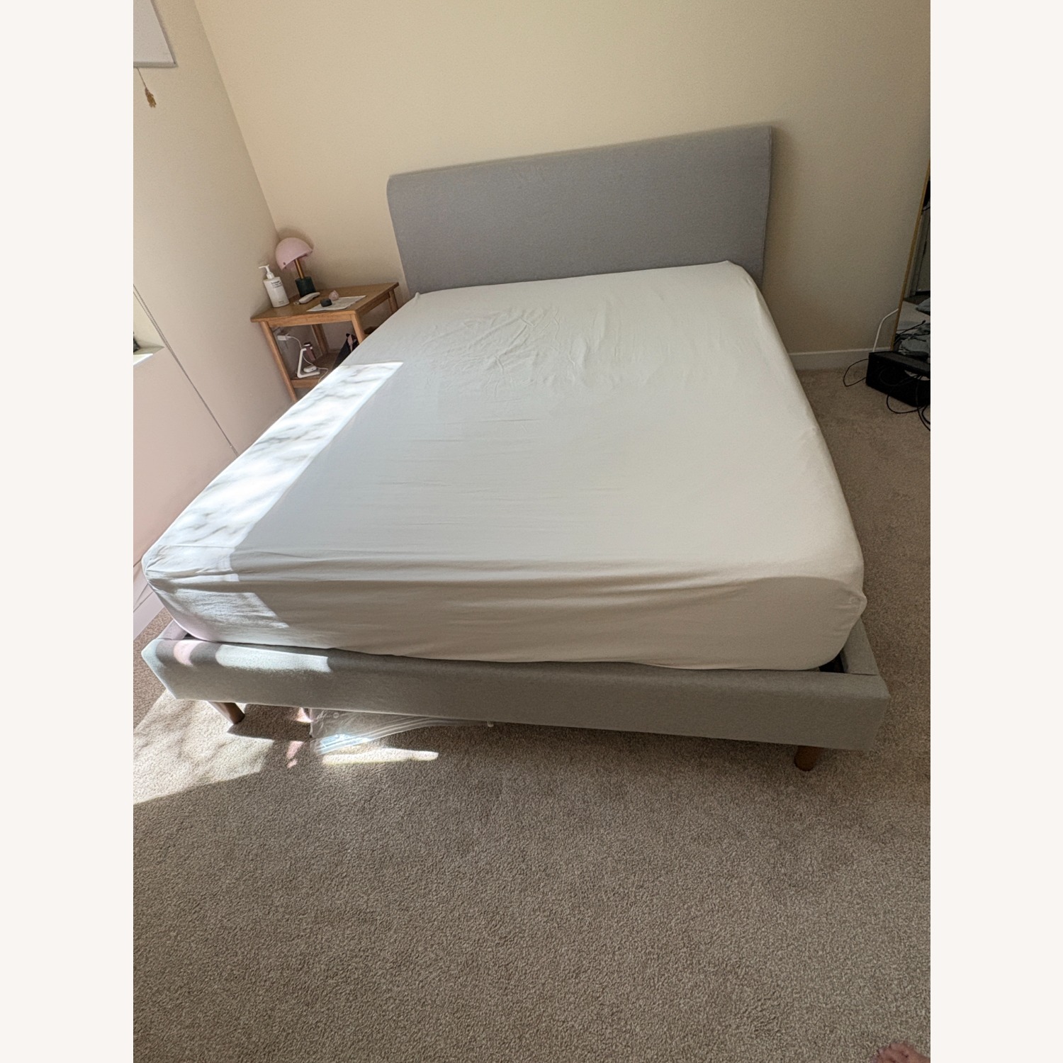 Upholstered Queen Bed + Headboard  - image-2