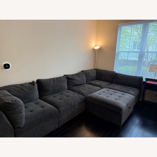 Used Tisdale Dark Brown 3+ Piece Sectional for sale on AptDeco