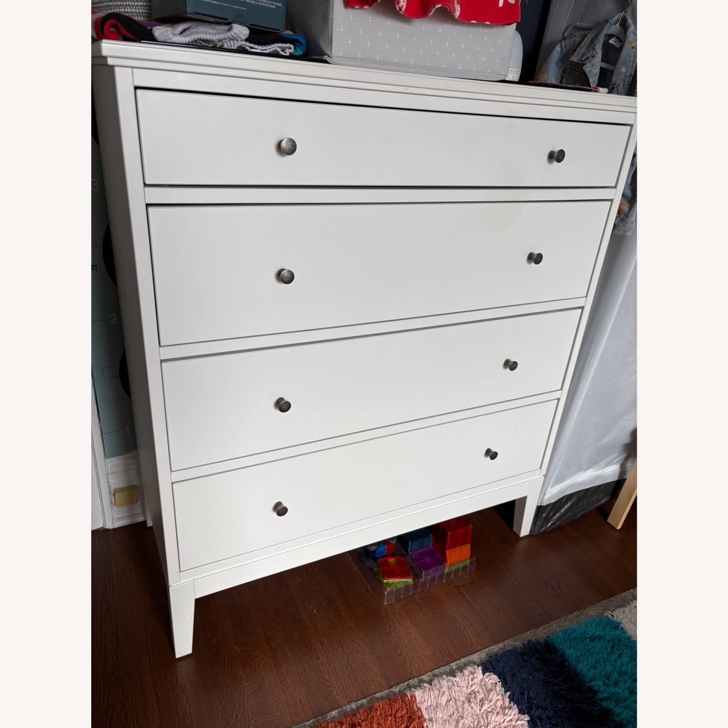 IKEA Idanas White Wood Dresser - image-1