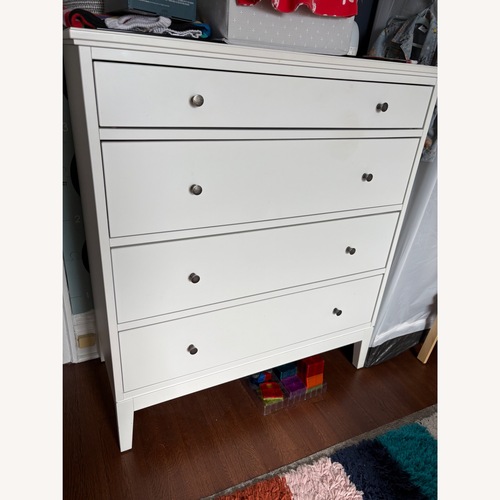 Used IKEA Idanas White Wood Dresser for sale on AptDeco