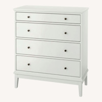 IKEA Idanas White Wood Dresser