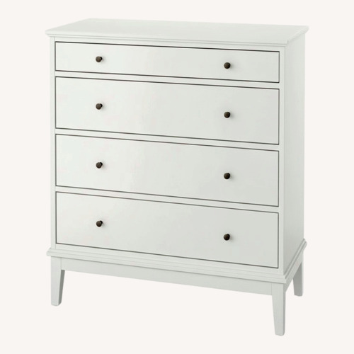 Used IKEA Idanas White Wood Dresser for sale on AptDeco