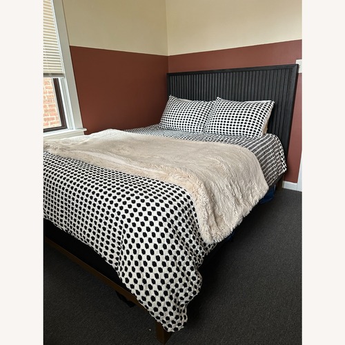 Used Apt2b Black Wood Queen Bed for sale on AptDeco