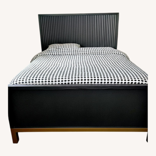 Used Apt2b Black Wood Queen Bed for sale on AptDeco