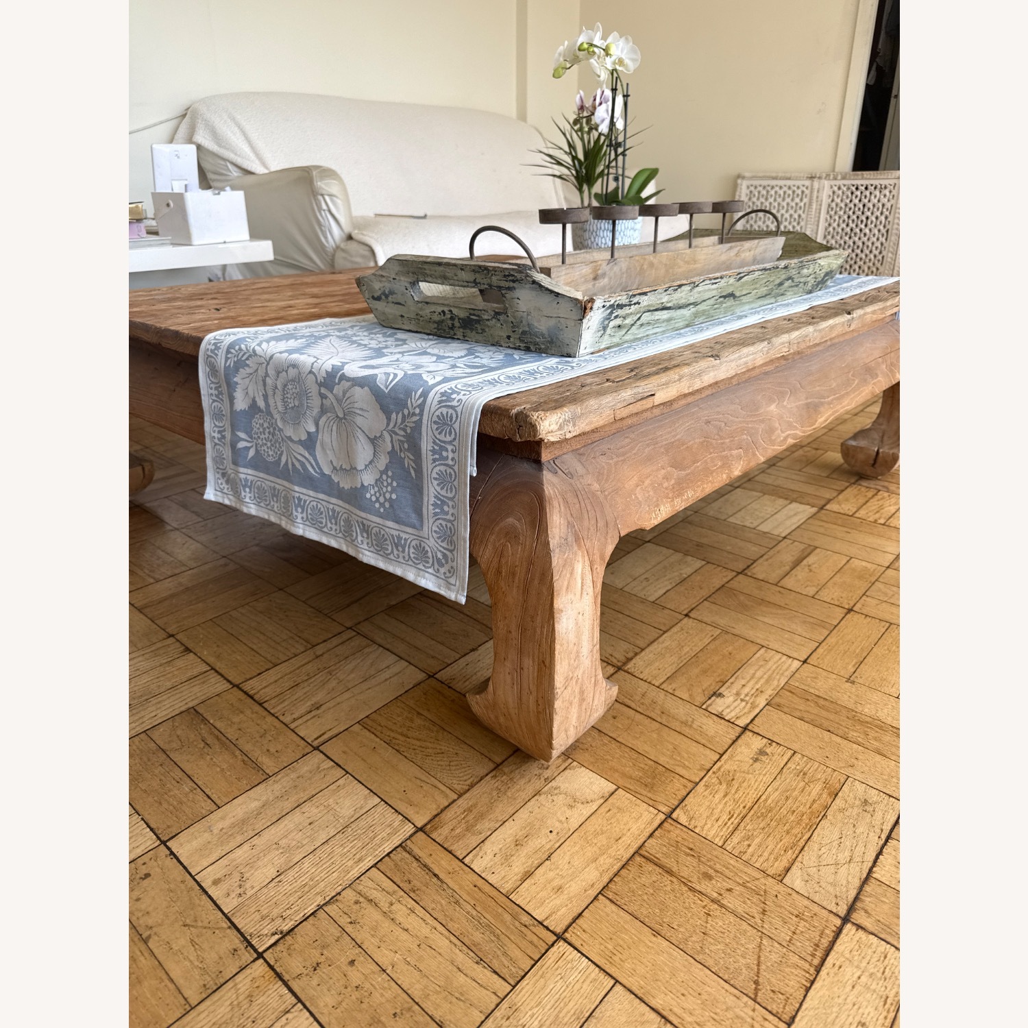 Balinese Wood Carved Coffee Table  - image-3