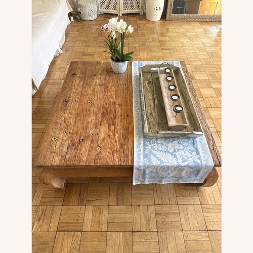Used Balinese Wood Carved Coffee Table  for sale on AptDeco