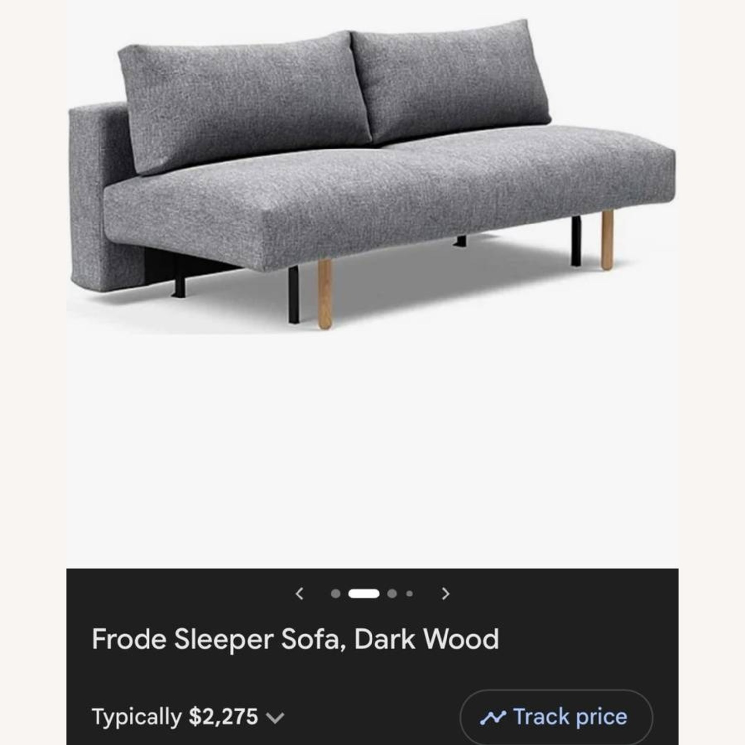 Frode Innovation Gray Sleeper Sofa - image-2