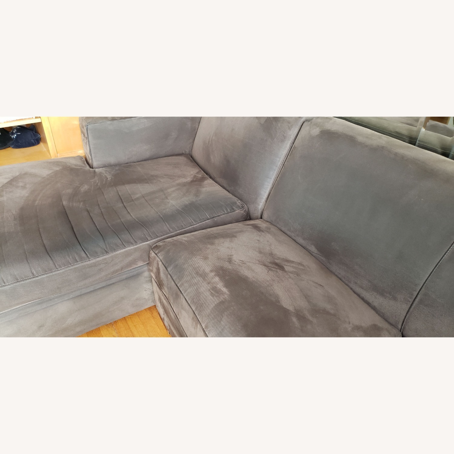 Room & Board Metro Dark Brown Fabric 2 Pc Sectional - image-4