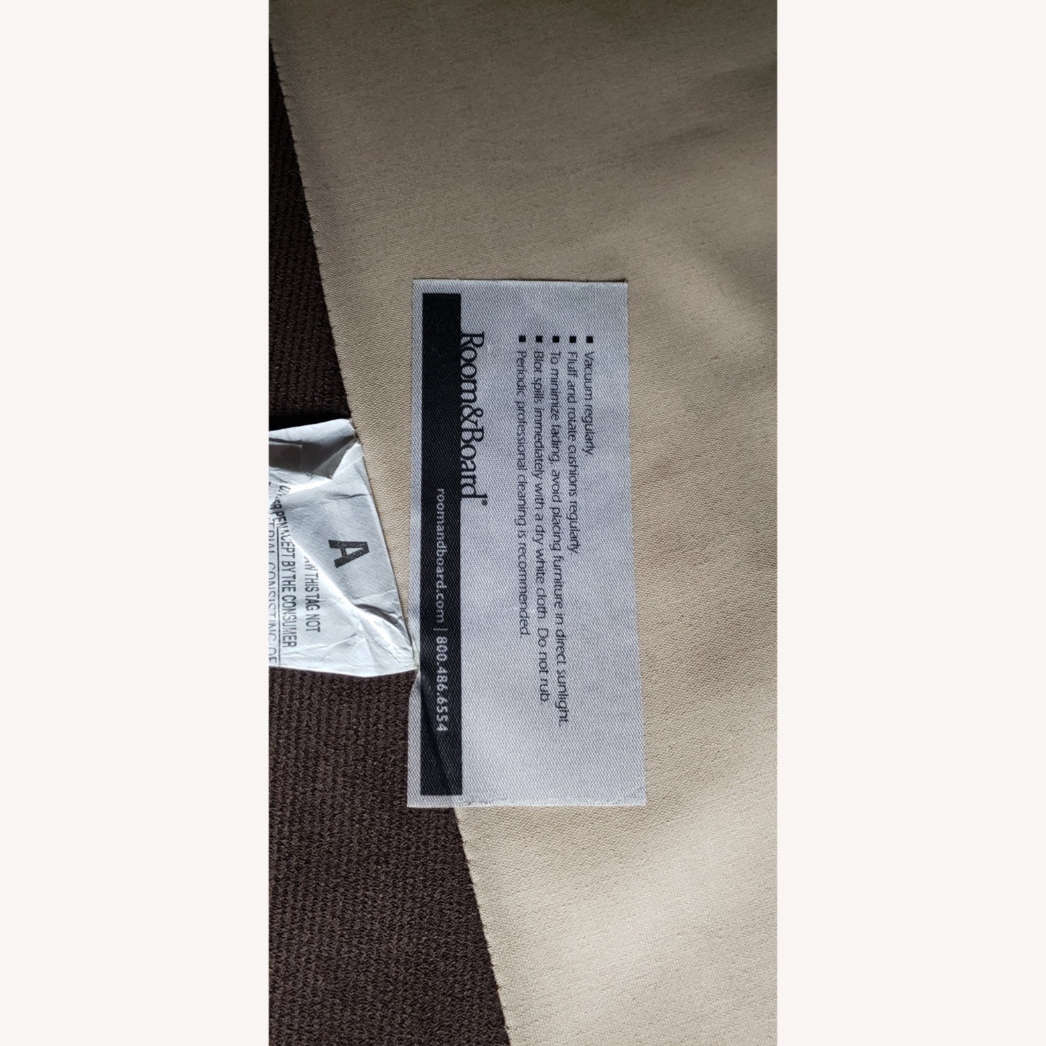 Room & Board Metro Dark Brown Fabric 2 Pc Sectional - image-7