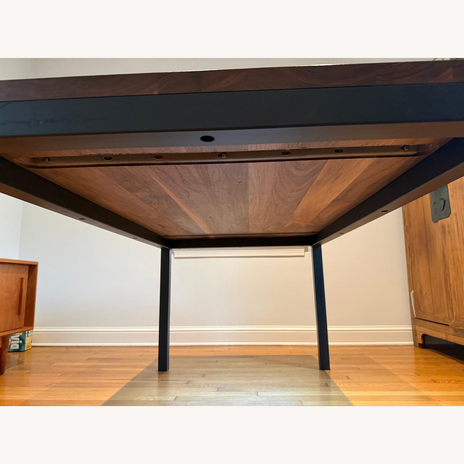 Walnut Room & Board Parsons Dining Table  - image-6