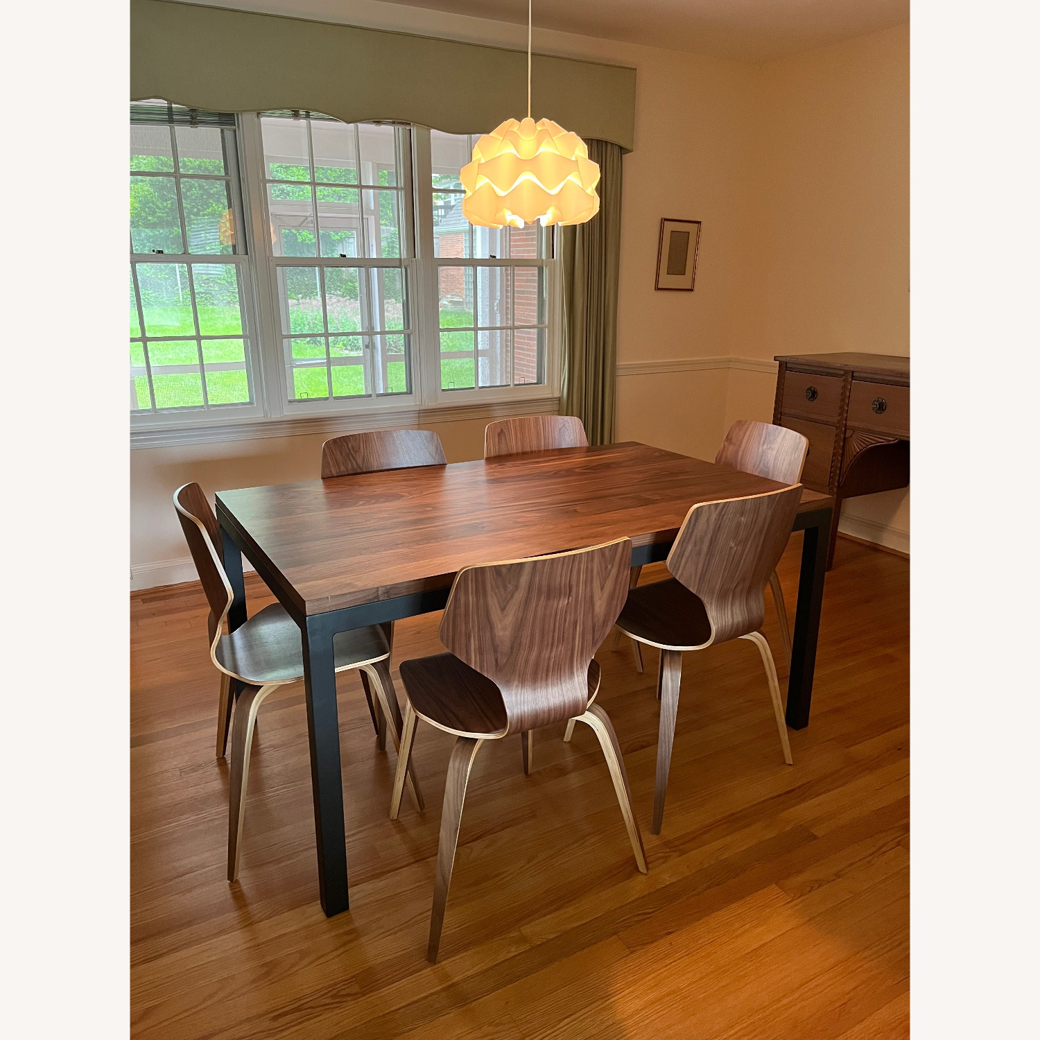 Walnut Room & Board Parsons Dining Table  - image-4