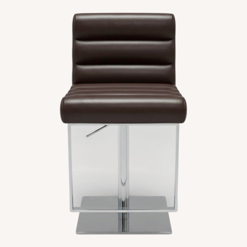 Used Jensen-Lewis Dark Brown Leather Stools for sale on AptDeco