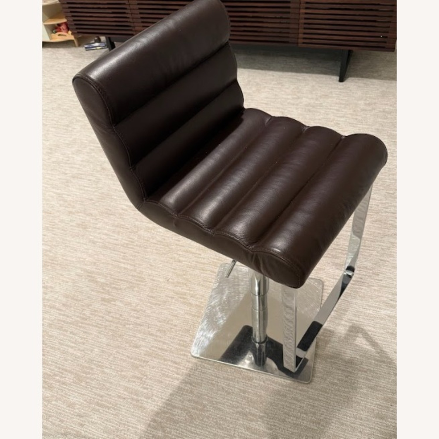 Jensen-Lewis Dark Brown Leather Stools - image-2