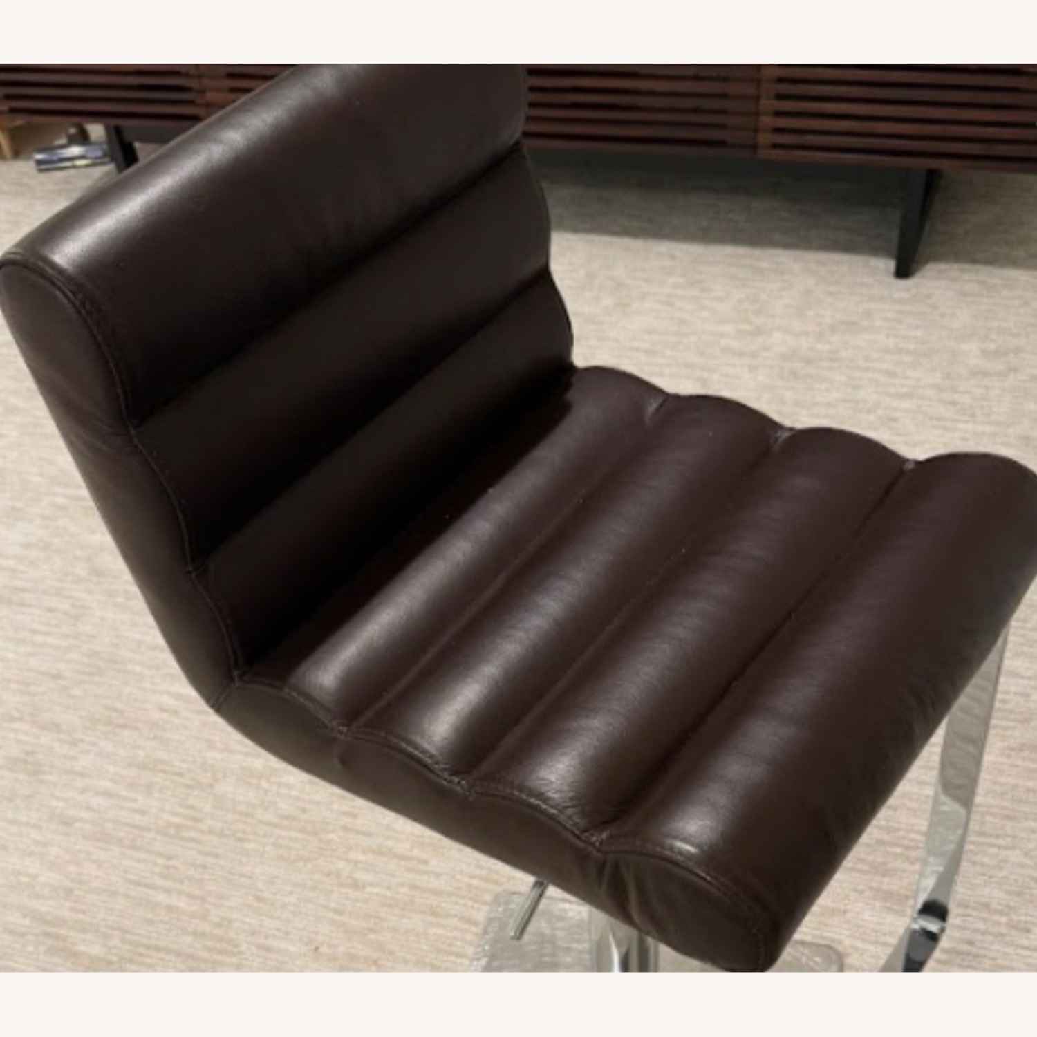 Jensen-Lewis Dark Brown Leather Stools - image-3