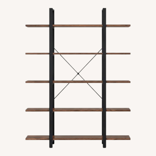 Used Amazon Light Brown Wood Bookcase for sale on AptDeco