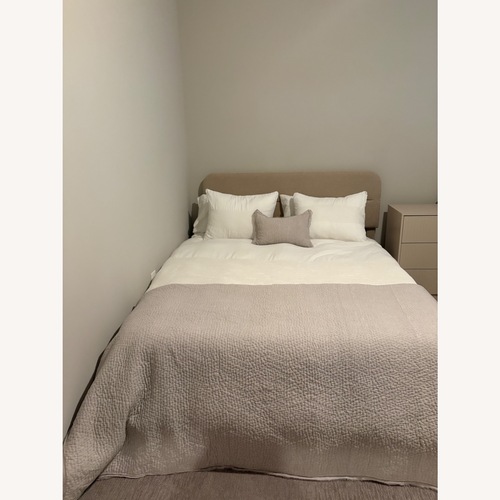 Used Natural Queen Bed for sale on AptDeco