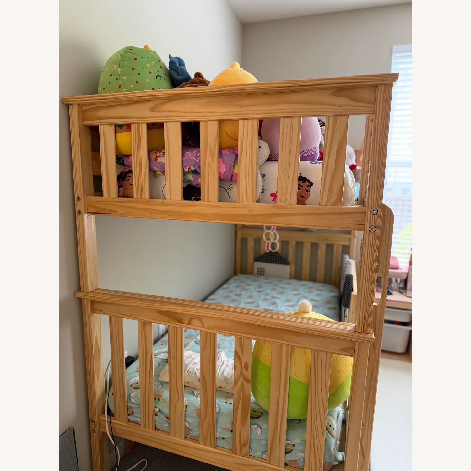 Light Brown Bunk Bed - image-3