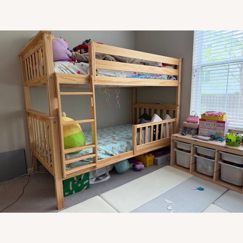 Used Light Brown Bunk Bed for sale on AptDeco