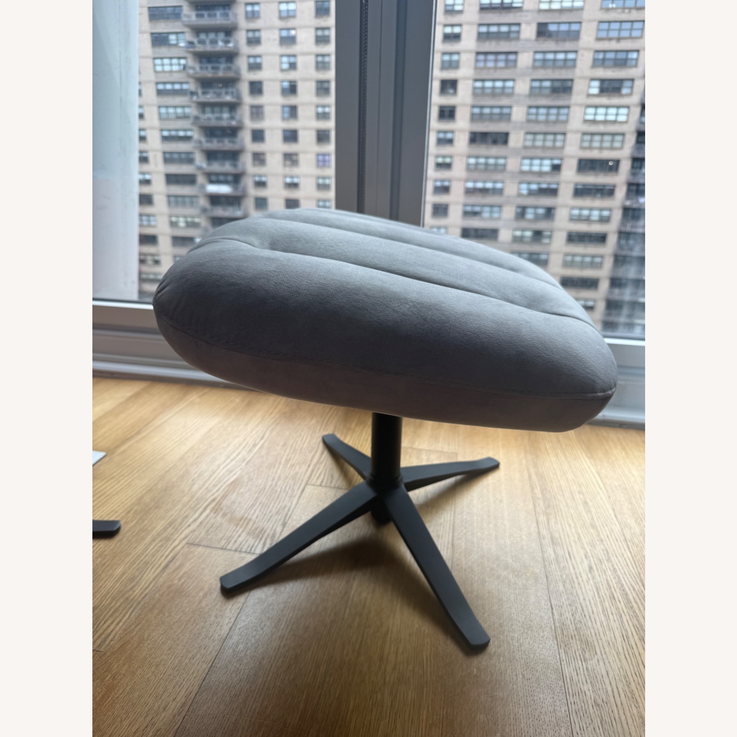 BoConcept Tilburg Light Gray Fabric Ottoman - image-2