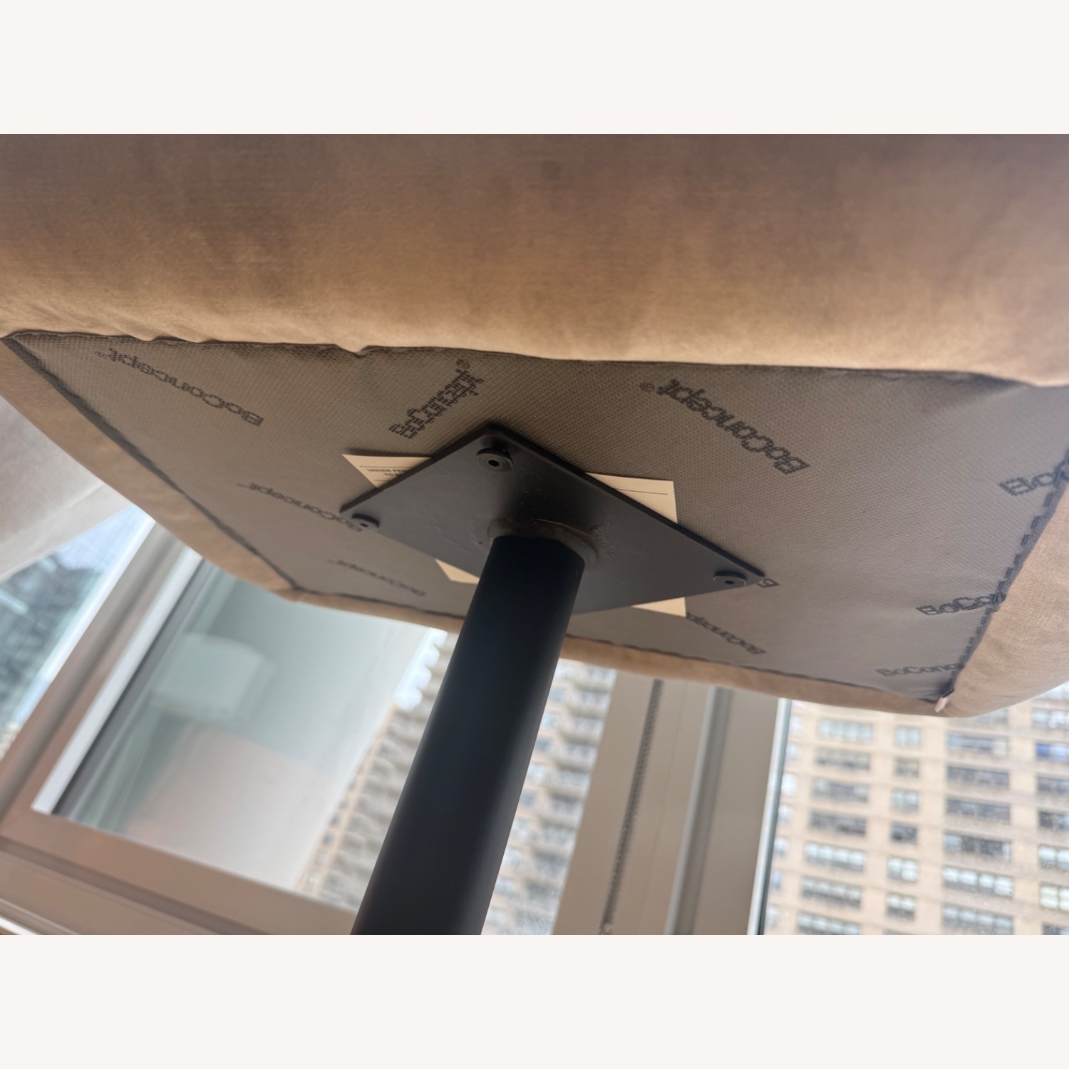 BoConcept Tilburg Light Gray Fabric Ottoman - image-8