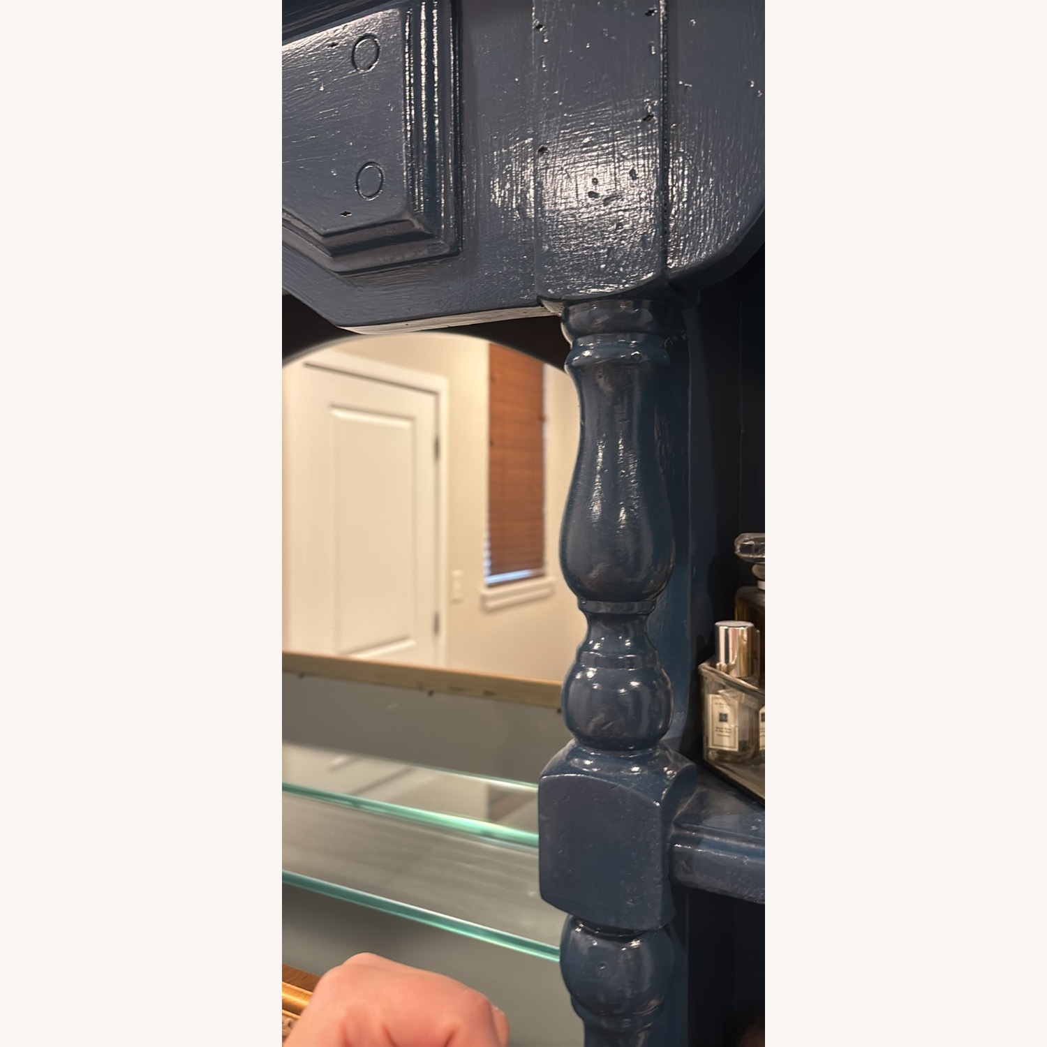 Blue Wood Sideboard - image-3