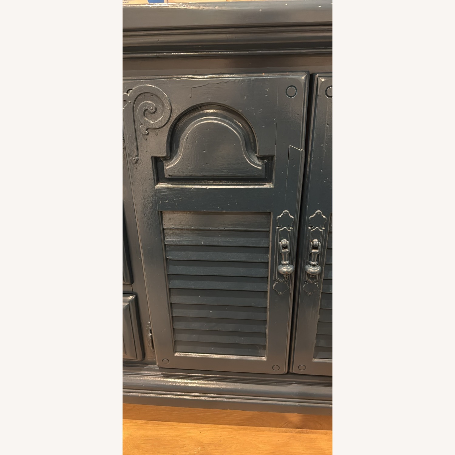 Blue Wood Sideboard - image-2