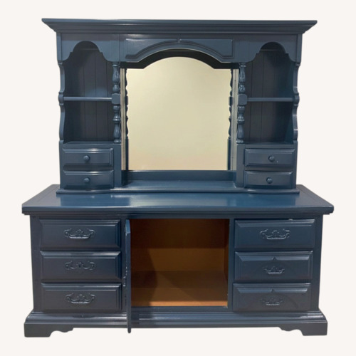 Used Blue Wood Sideboard for sale on AptDeco