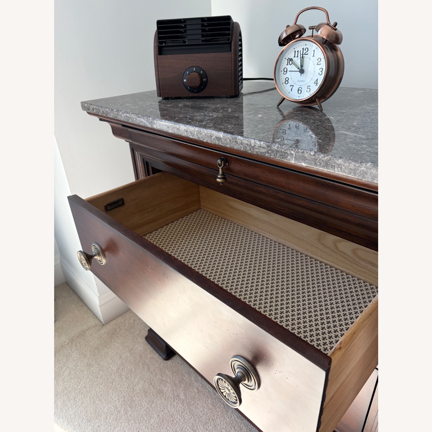 Dark Brown Wood Nightstands - image-3