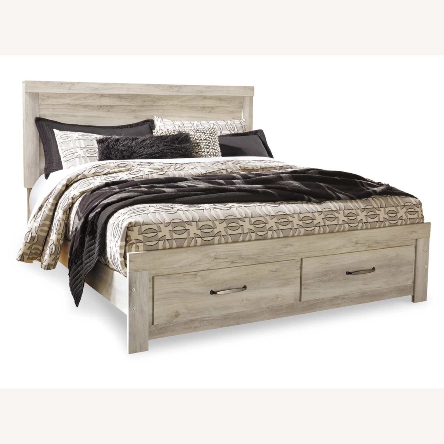 Ashley Furniture White Wood Queen Bed - image-4