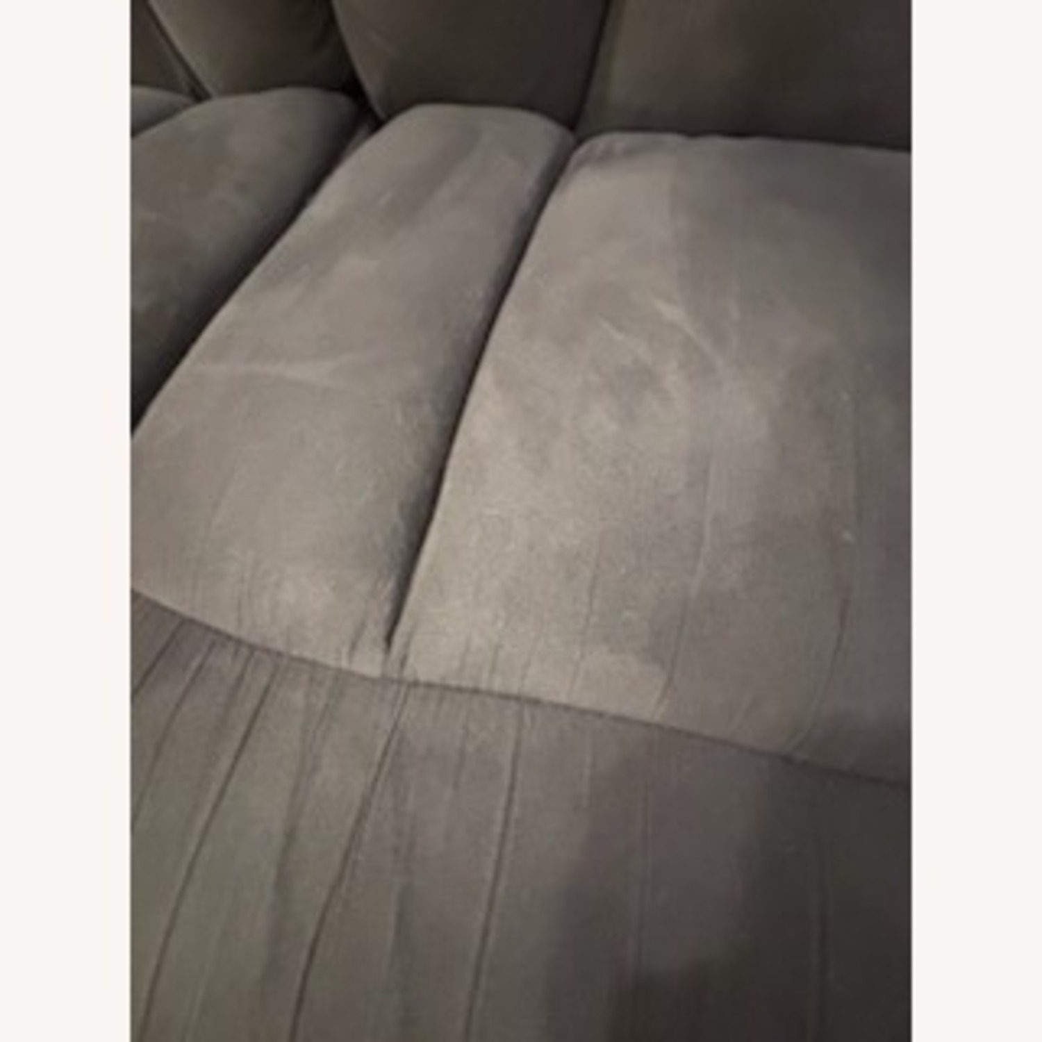Dark Gray Fabric 3+ Seater Sofa - image-4