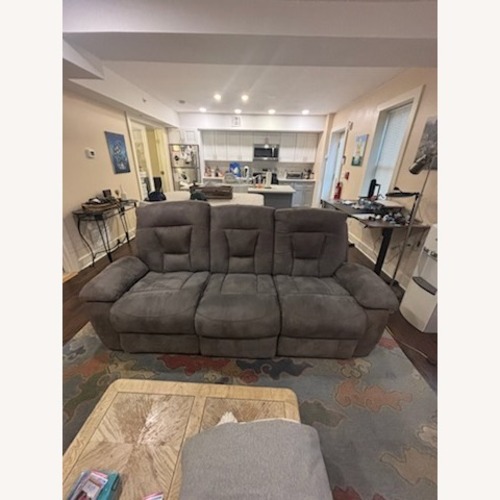 Used Dark Gray Fabric 3+ Seater Sofa for sale on AptDeco