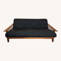 Black Fabric Futon