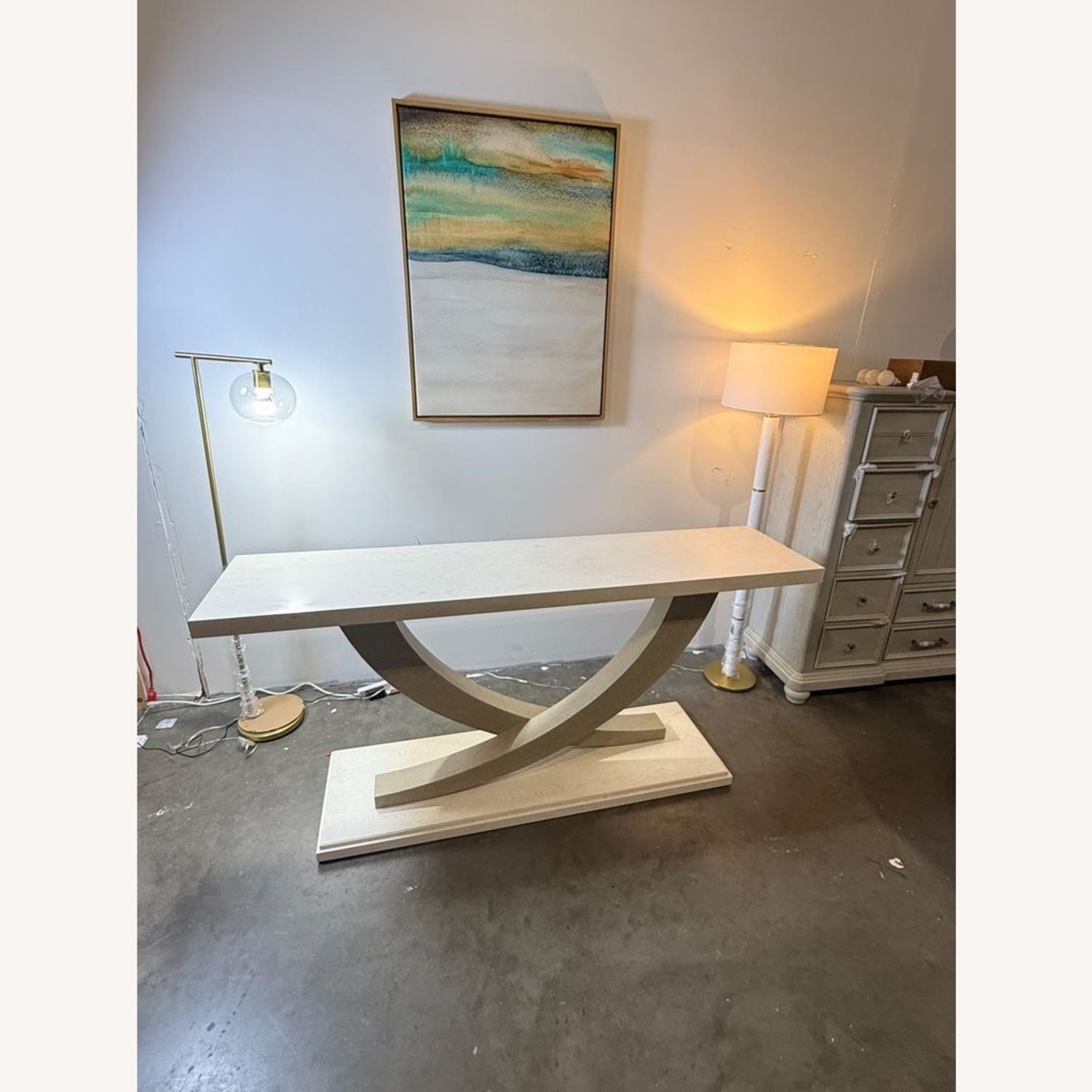 Maitland-Smith Ensemble White Dining Table - image-2