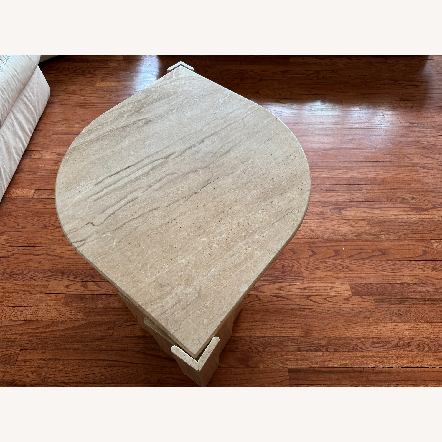 Vintage Italian Travertine Coffee Table - image-4