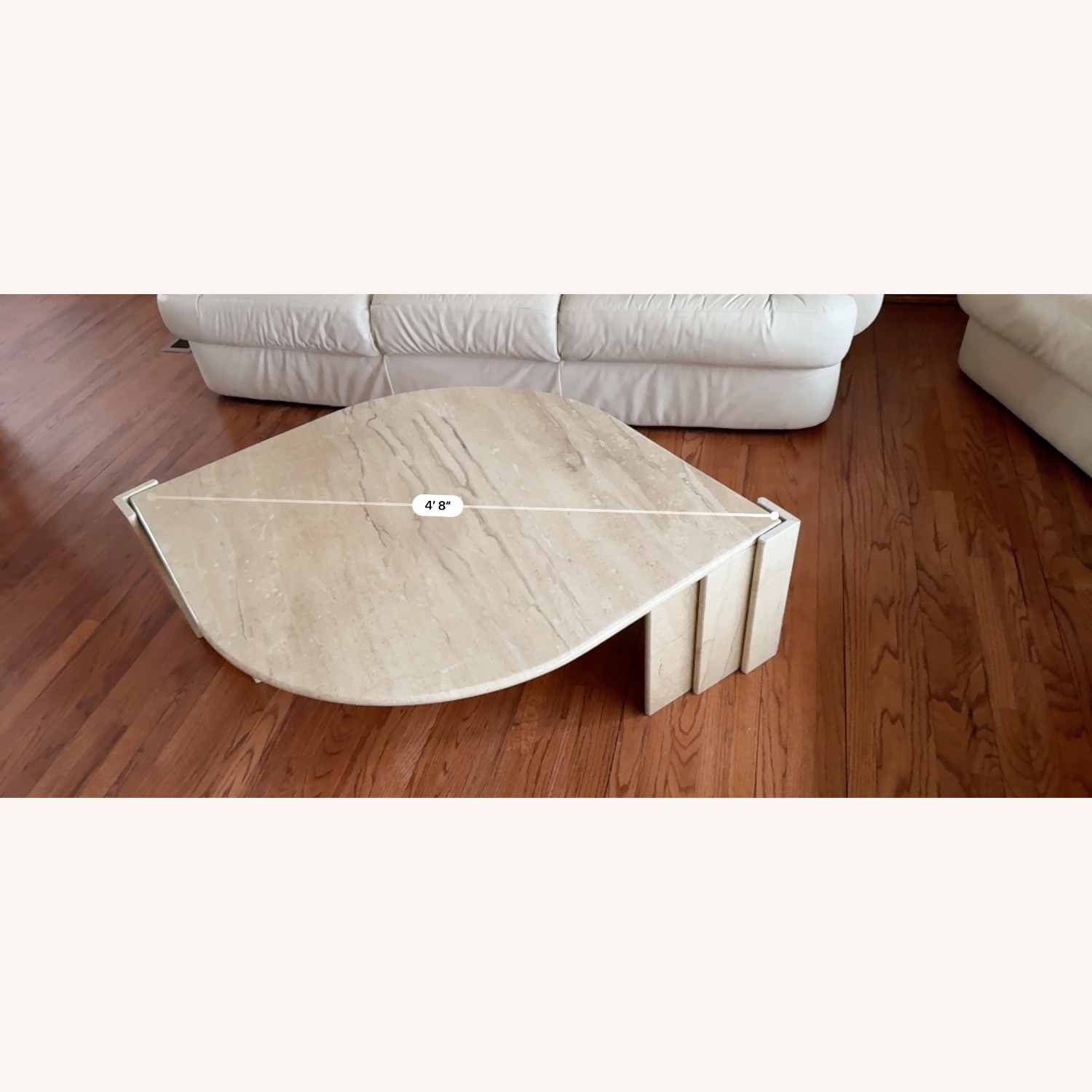 Vintage Italian Travertine Coffee Table - image-7