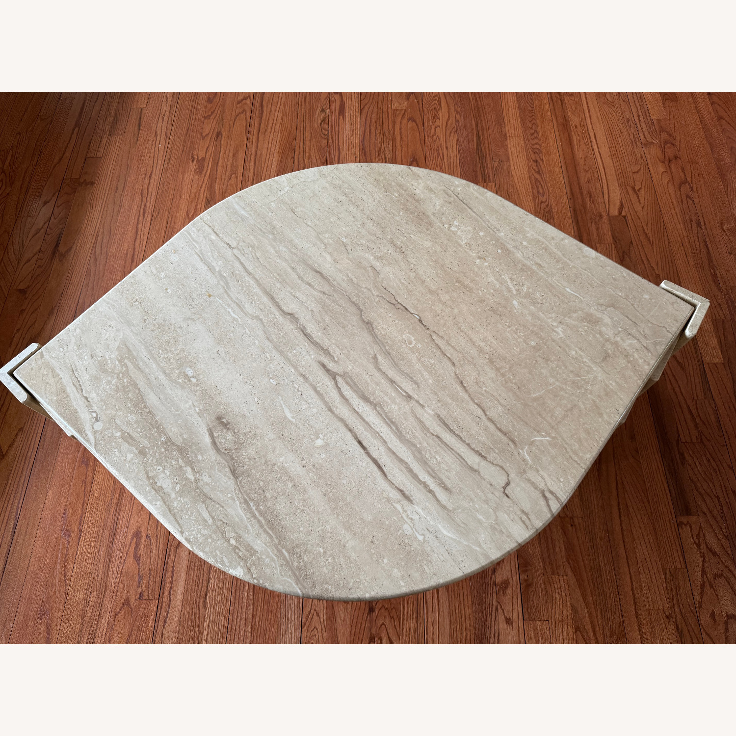 Vintage Italian Travertine Coffee Table - image-3